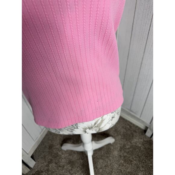 Vintage Pink Tank Top Casual Sleeveless 60s 70s Size Small GoGo - Picture 3 of 6